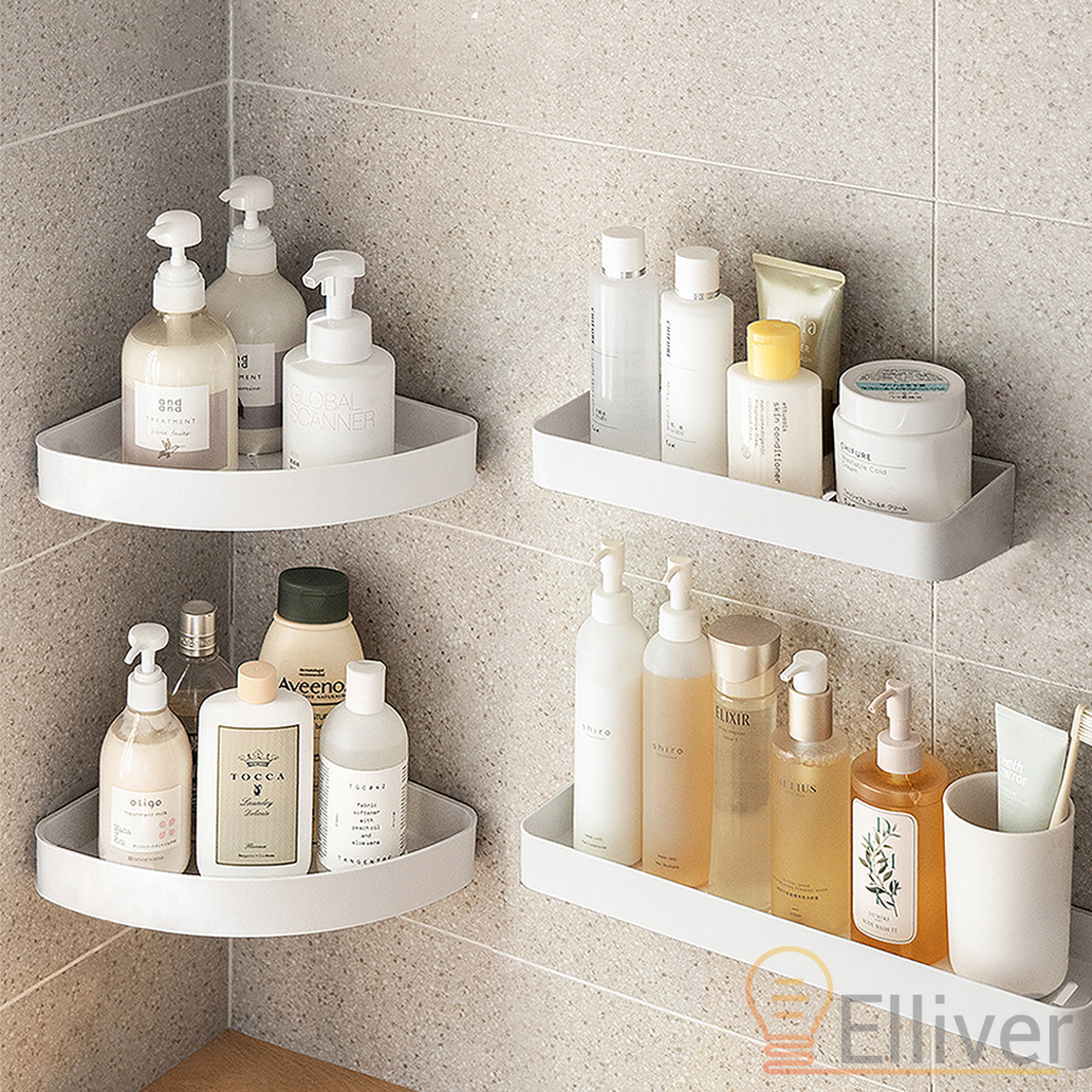 kệ góc nhà tắm, giá kệ nhà tắm, kệ nhà tắm kích thước 35x11x4 cm nhựa cao cấp Elliver