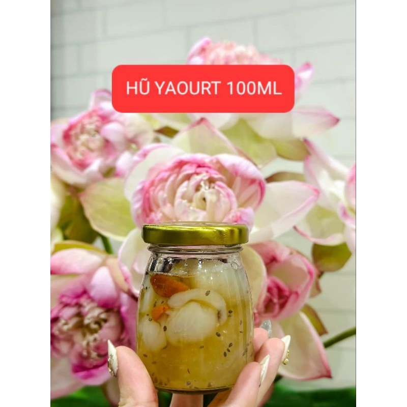 HỦ SỮA CHUA 100ML NẮP THIẾC ĐỰNG YẾN CHƯNG