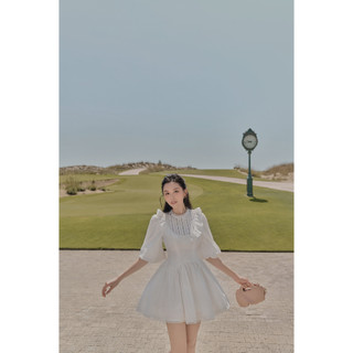 Joie des roses - váy thô lụa bồng tiểu thư fiona dress