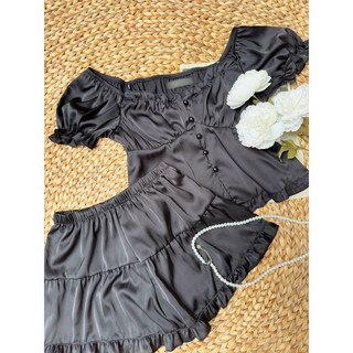 Set đồ bộ ngủ lụa ngắn tay