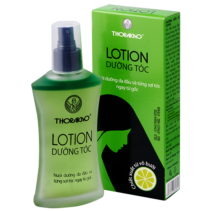 Serum mọc tóc Thorakao Lotion hương bưởi / Tinh dầu bưởi màu xanh 120ml