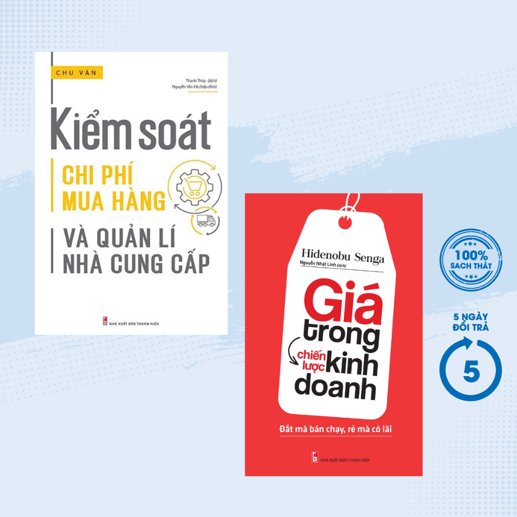Sách - Combo Kiểm Soát Chi Phí Mua Hàng Và Quản Lí Nhà Cung Cấp + Giá Trong Chiến Lược Kinh Doanh (Bộ 2 Cuốn) - ML