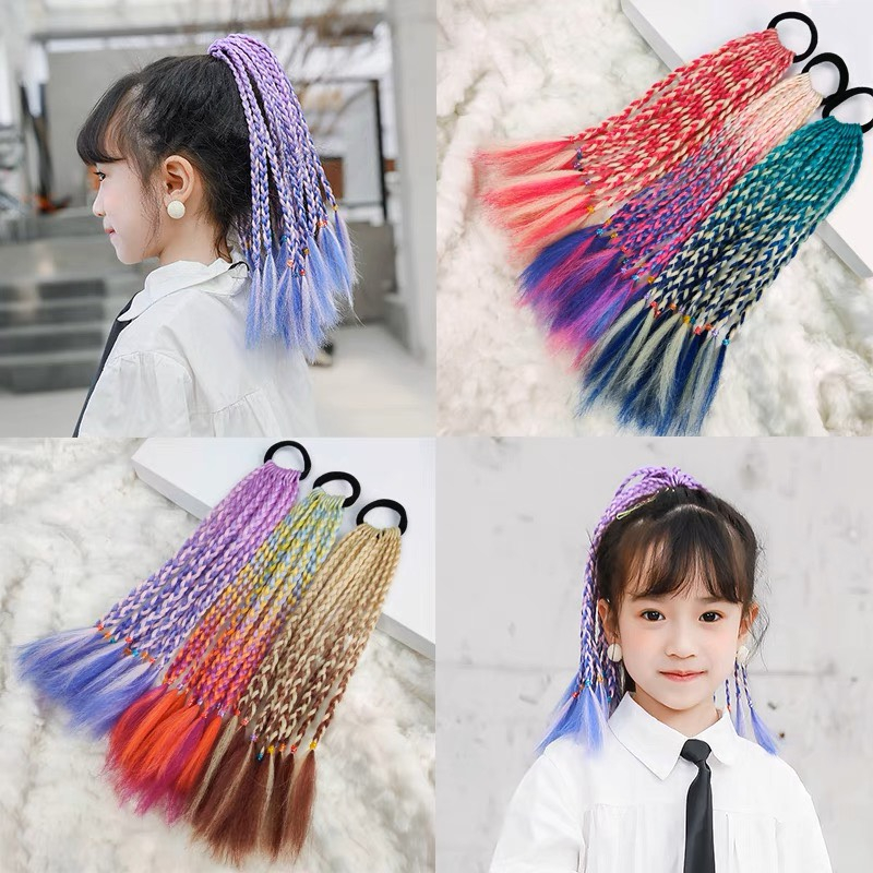 Tóc Giả Tết loại ngắn Nhiều Màu Sắc Phong Cách Hip Hop Âu Mỹ Cho Bé MyBaby