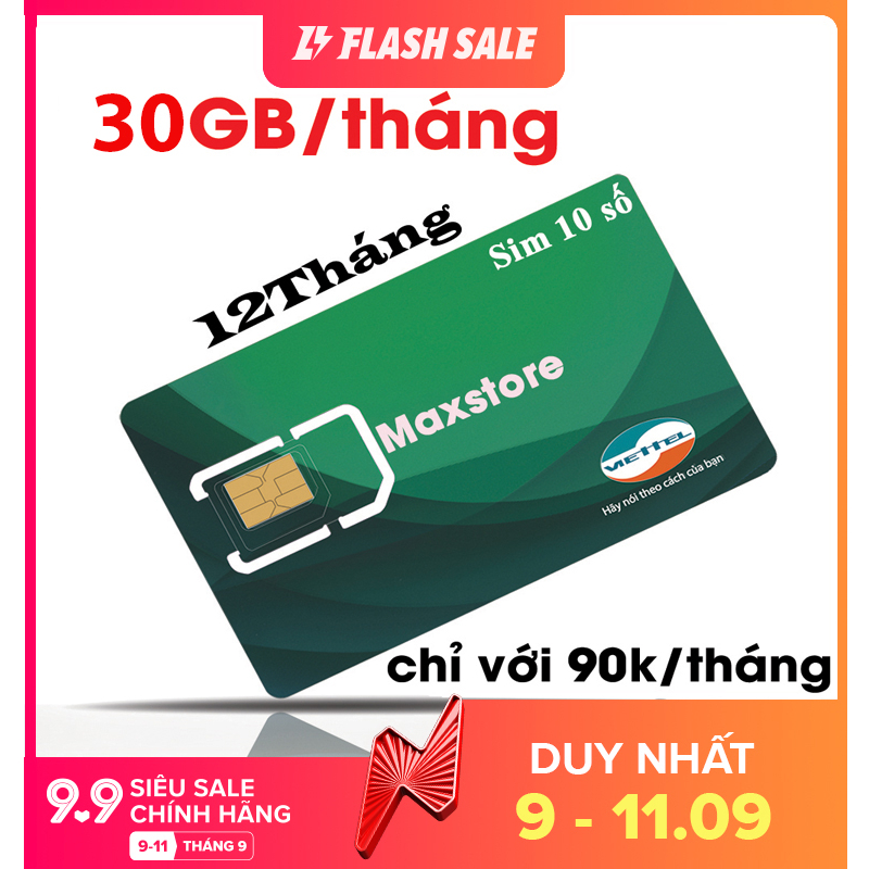 Sim 4G Viettel V90B 1GB/ngày +30 Phút gọi ngoại mạng + Miễn phí Gọi nội mạng chỉ với 90k/tháng