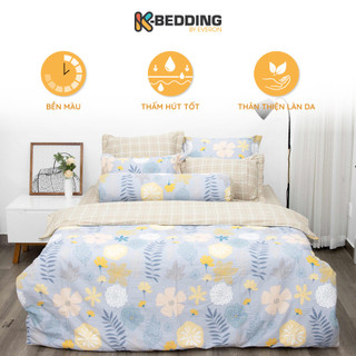 Bộ ga gối Cotton Hàn Quốc K-Bedding by Everon ELCP104, KCP301, KCP302 & KCP303 (3 món và 4 món)