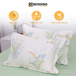 Vỏ Gối Nằm Chần Bông Cotton Hàn Quốc KBedding by Everon 45x65cm ( 1 cặp)