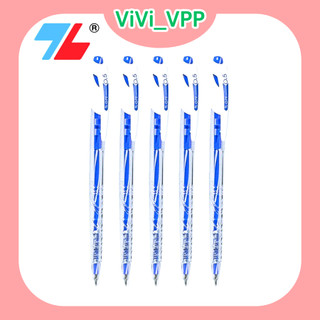 Combo 5 cây bút bi trendee xanh, đỏ, đen thiên long - bút bi bấm nét mảnh 0.5mm 3 màu