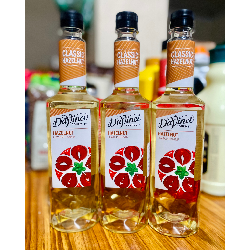 Siro Hạt dẻ Hazelnut (trái phỉ) Davinci chai 750ml