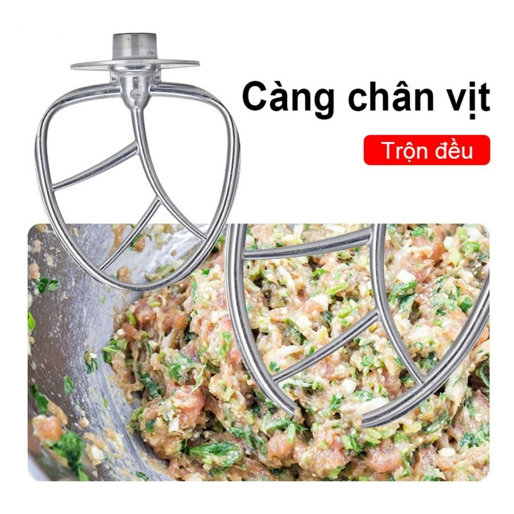 Máy nhào bột SILVERCREST 6.3L 1300W- trộn 1 kg bột khô - thố sinh tố thủy tinh 1.5L