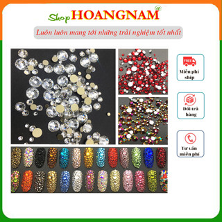 Khay đá chân tiệp mix size, mix màu chăm sóc trang trí móng làm nail shop hoangnam
