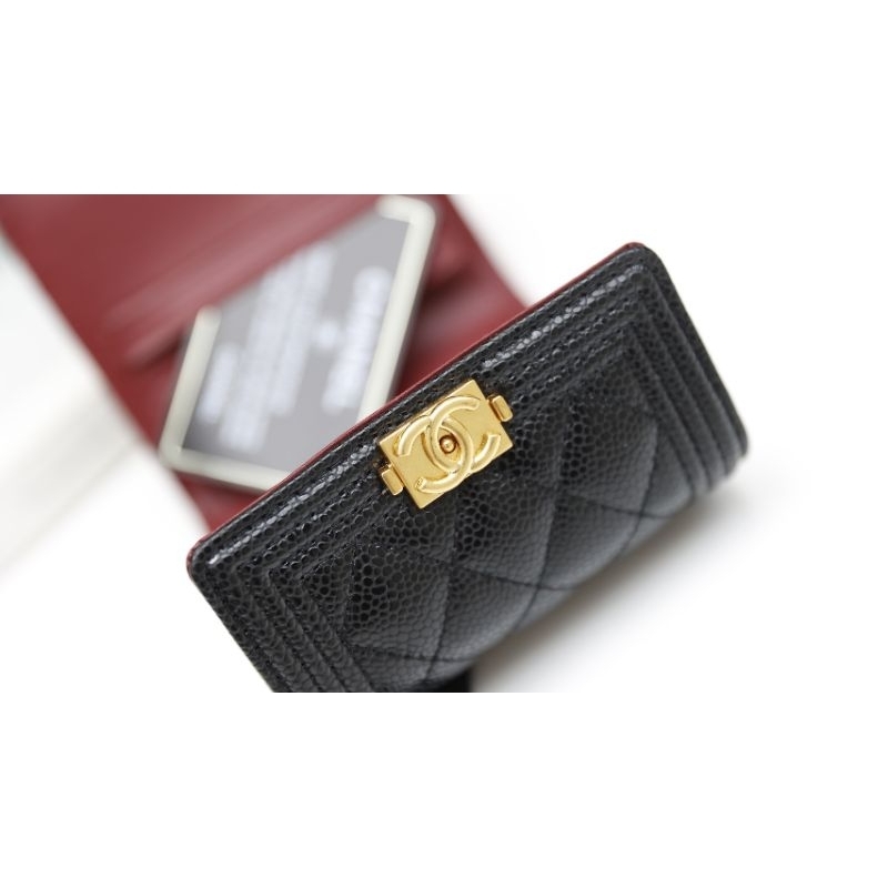 Ví nữ ngắn gập khóa boy da thật khóa mạ vàng giả cổ đẹp dã man fullbox