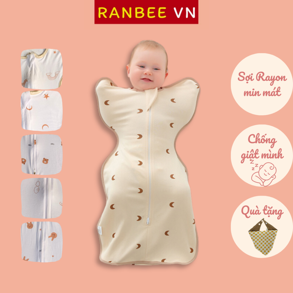 Nhộng Chũn Cho Bé Chính Hãng RANBEE Chất Rayon Cao Cấp Mềm Mại Co Giãn 4 chiều - PN029