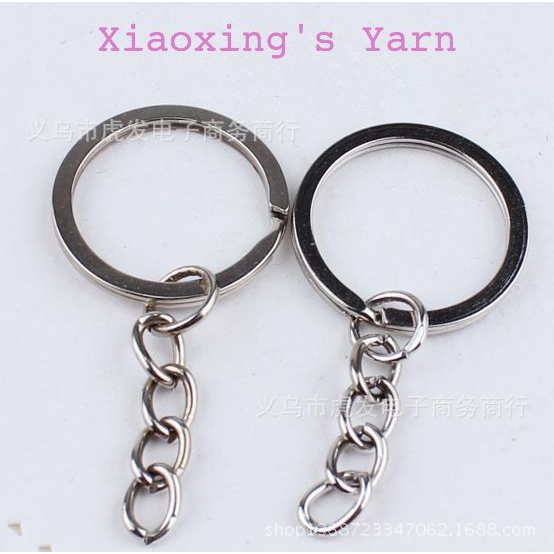 Túi 10 móc khoá khoen tròn cao cấp làm thủ công DIY gắn thú bông treo chìa khoá đan móc len | Xiaoxing's Yarn