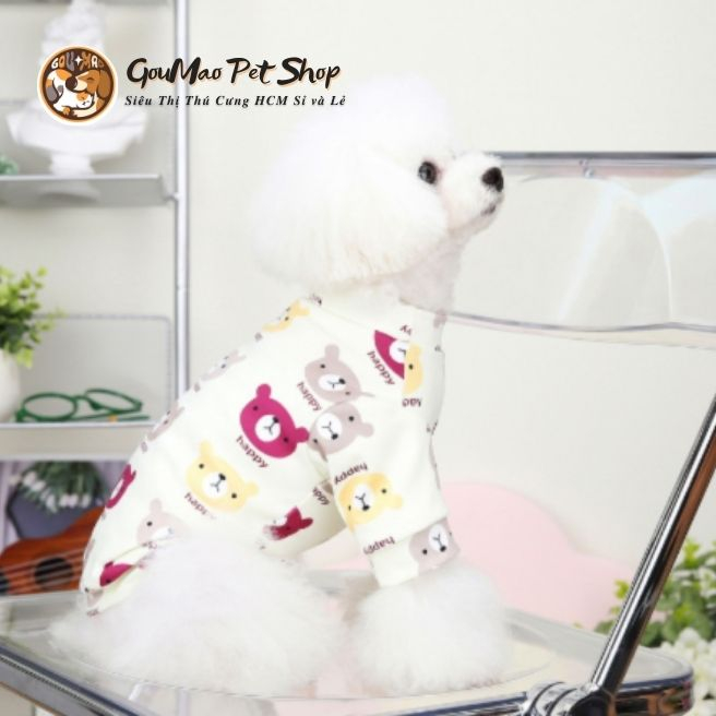 Áo chó mèo , áo họa tiết kute gấu siêu đáng yêu - Goumao Pet