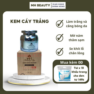 Kem cấy trắng mh beautyspa white paper recovery 30 gr làm trắng da căng bóng se khít lỗ chân lông - mh beauty