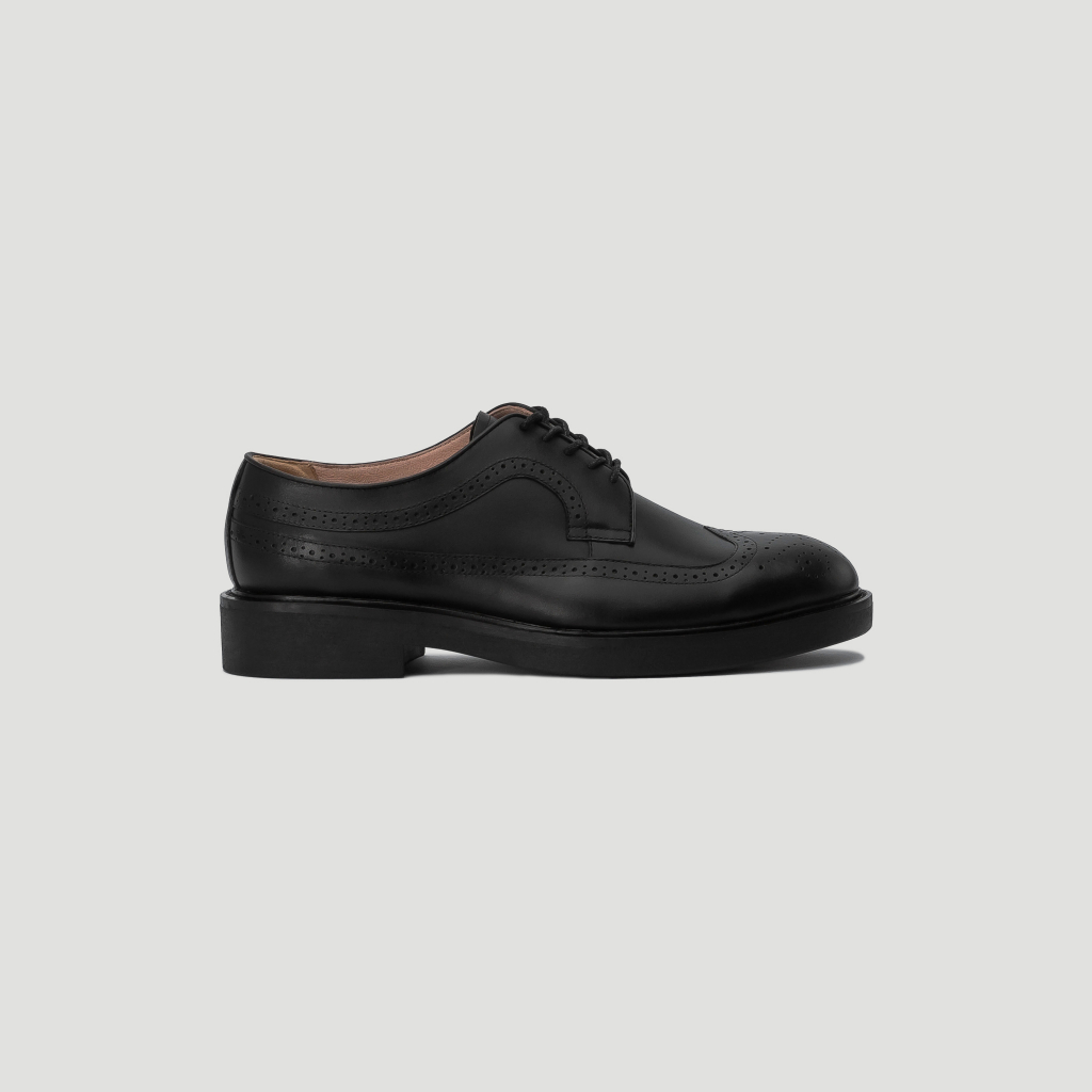 Giày Tây Nam Nữ THEWOLF SEAN BROGUE DERBY - Black | BigBuy360 - bigbuy360.vn