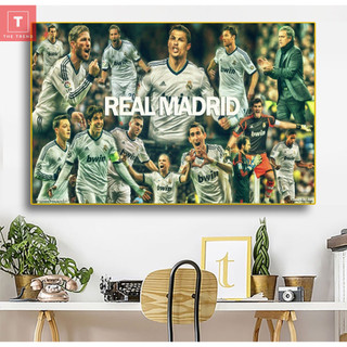 Tranh treo tường tráng gương CLB RealMadrid,Tranh CLB Real Madrid full HD, TheTrend