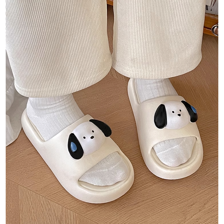 Dép thời trang nữ hình chó cưng dễ thương, đế dép siêu mềm, chống trơn trượt, chống hôi chân