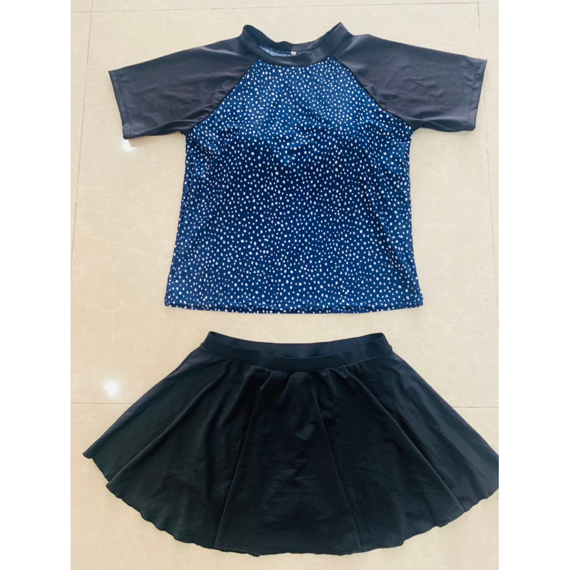 Bộ áo tắm size xxl phom suông giấu bụng 75-85 kg