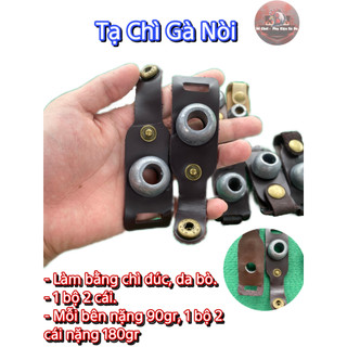 [Theo Dõi Shop giảm 20K đơn 350K] Tạ Chì Đeo Chân Bằng Da Cho Gà Đá - Bộ x 2 Cái