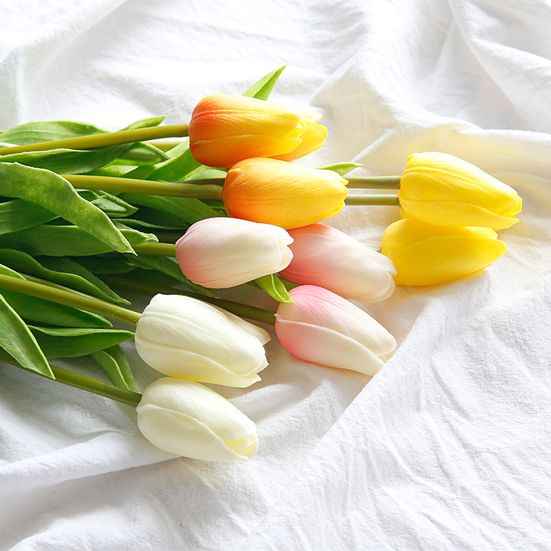 Hoa Tulip Nhiều Màu Trang Trí Nhà, Phụ Kiện Chụp Ảnh