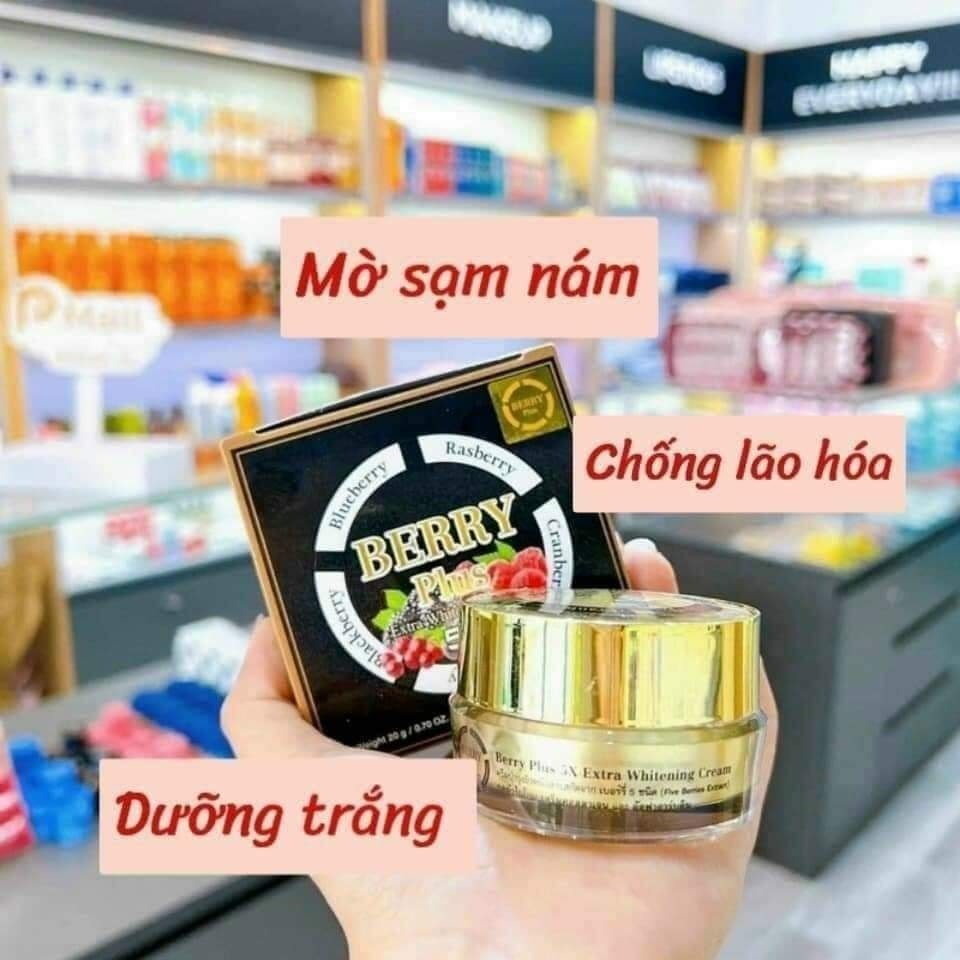 Kem Berry Plus và serum vi tảo Thái Lan