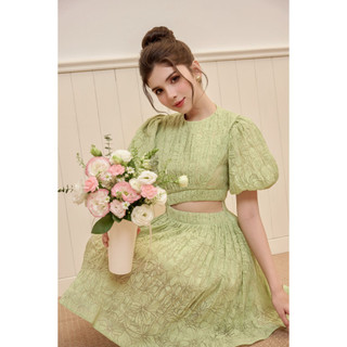 OLV - Đầm Sage Jacquard Dress