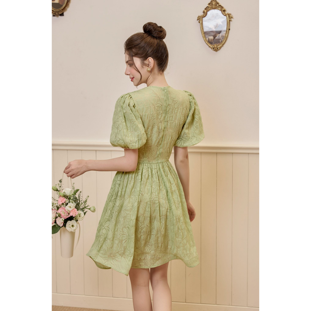 OLV - Đầm Sage Jacquard Dress