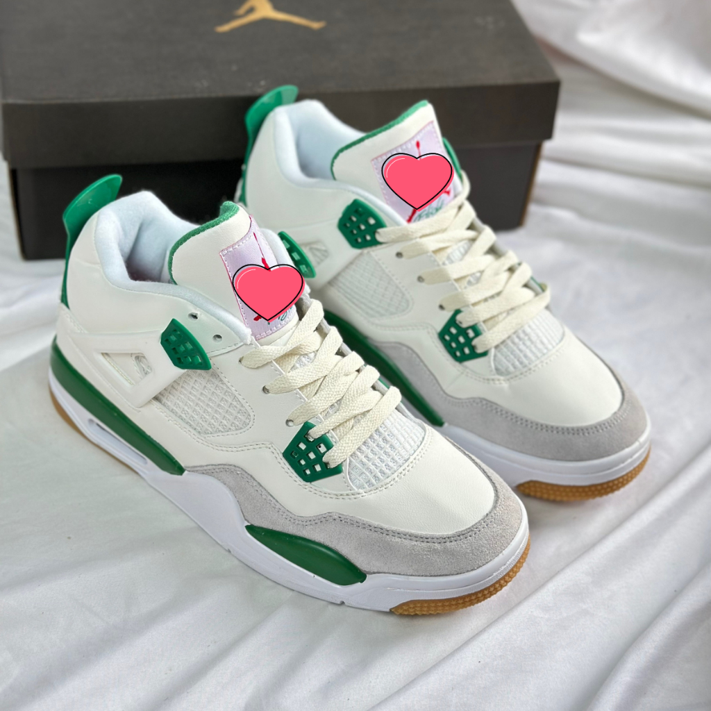 Giày thể thao Jor.dan 4 retro giày sneaker bản đẹp giày sport bản đen trắng xanh trắng hàng vip 1 chất lượng cao