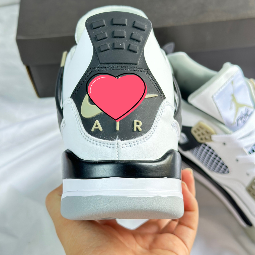 Giày thể thao Jor.dan 4 retro giày sneaker bản đẹp giày sport bản đen trắng xanh trắng hàng vip 1 chất lượng cao