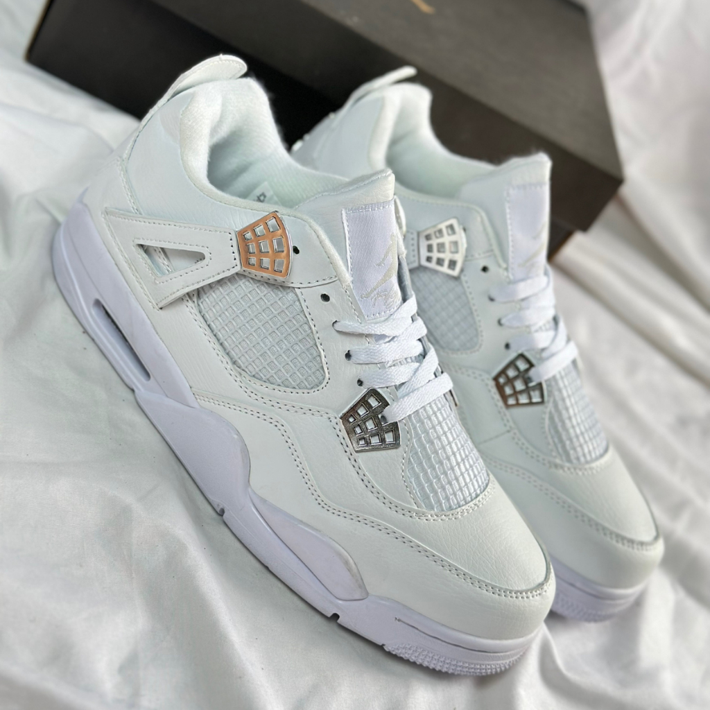 Giày thể thao Jor.dan 4 retro giày sneaker bản đẹp giày sport bản đen trắng xanh trắng hàng vip 1 chất lượng cao