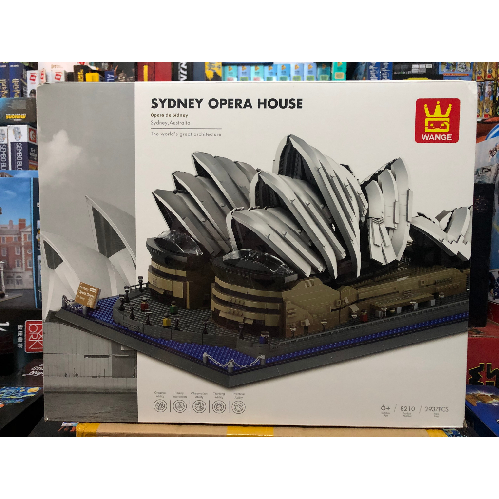 Xếp Hình Wange 8210 Nhà Hát Con Sò Opera House 2937 Mảnh