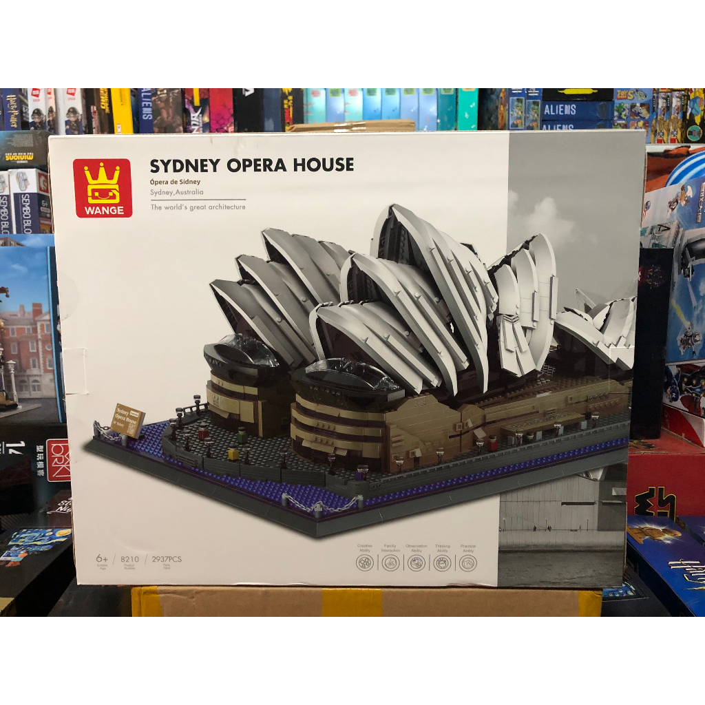 Xếp Hình Wange 8210 Nhà Hát Con Sò Opera House 2937 Mảnh