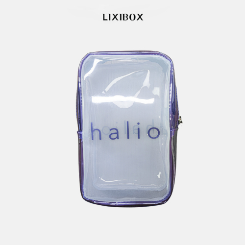 [HB Gift] Túi Đựng Mỹ Phẩm Halio Purple Jelly Bag