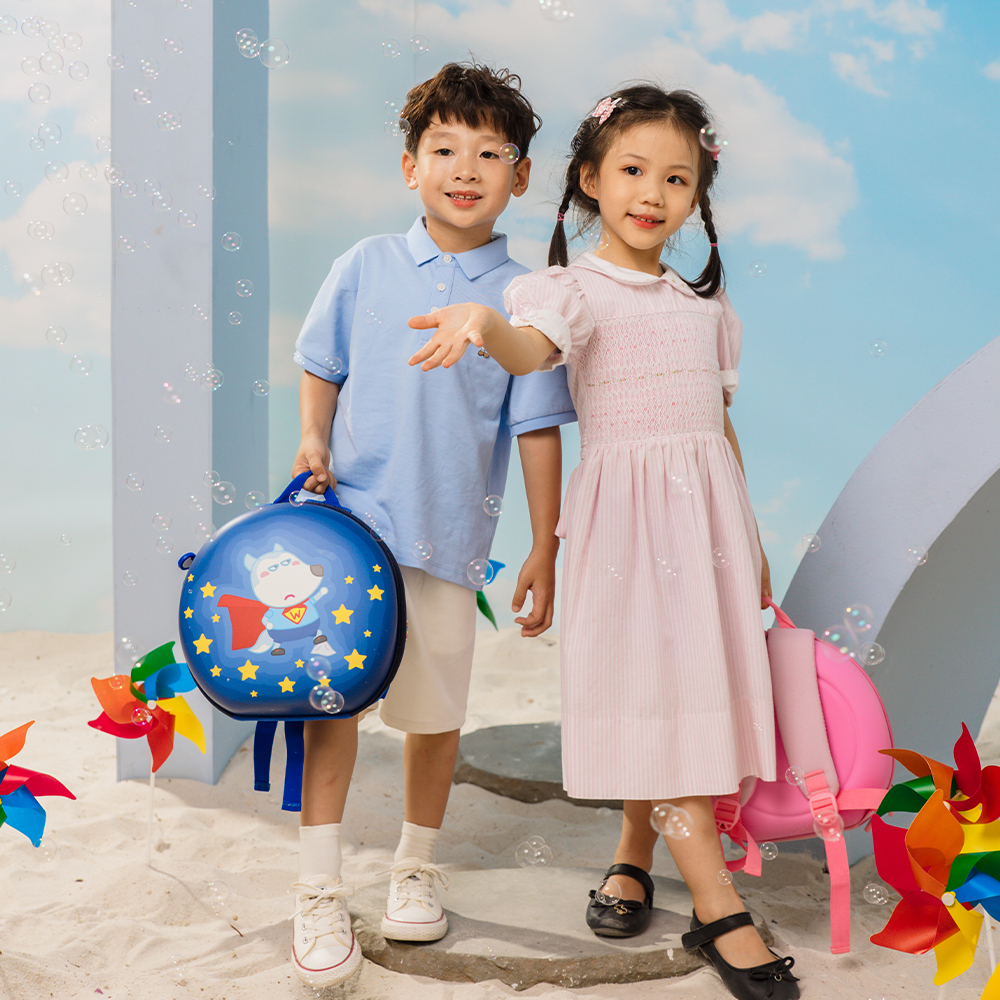 BALO WOLFOO SIÊU NHÂN Cho Bé Trai Mẫu Giáo Mầm Non Đi Học Đi Chơi - Bền Đẹp Chắc Chắn Dễ Thương