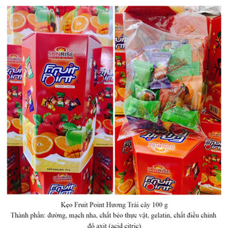 Kẹo Fruit Point Hương Trái cây 100g
