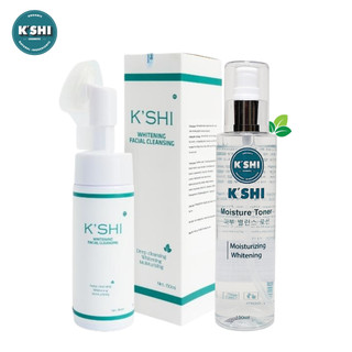 Combo Sữa Rửa Mặt Và Toner Kshi Giúp Sạch Sâu Trắng Da Ngừa Mụn Kiềm Dầu Se Lỗ Chân Lông Chính Hãng K'shi