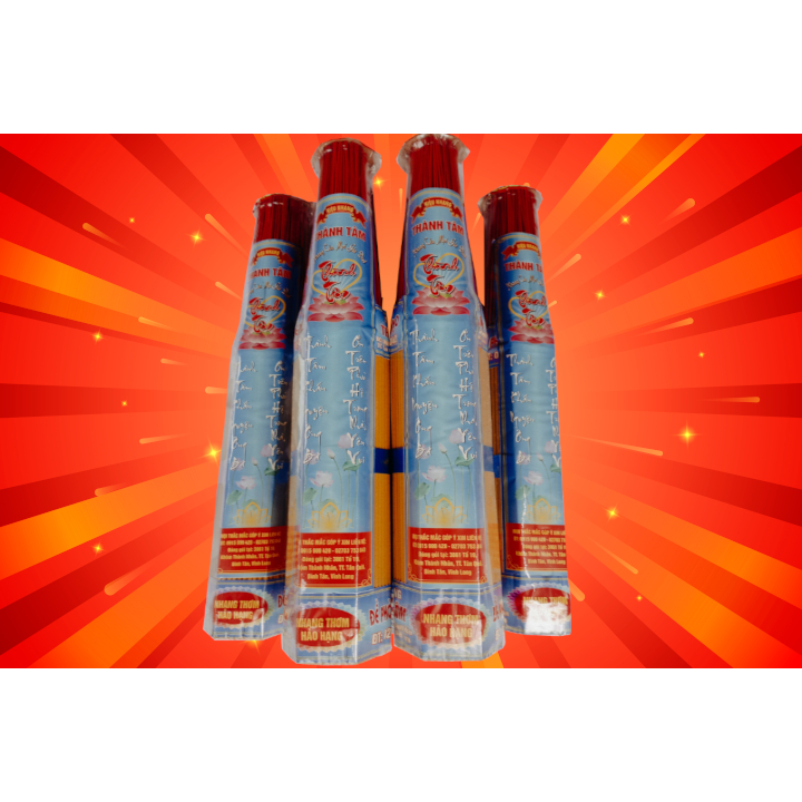 Nhang thơm Nhãn xanh THÀNH TÂM bó lục giác 271 cây 38cm (thơm hảo hạng)
