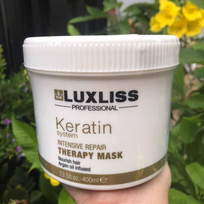 Mặt nạ phục hồi tóc hư tổn Luxliss Keratin Intensive Repair Therapy Mask 400ml