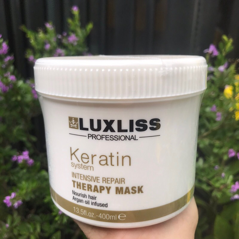 Mặt nạ phục hồi tóc hư tổn Luxliss Keratin Intensive Repair Therapy Mask 400ml