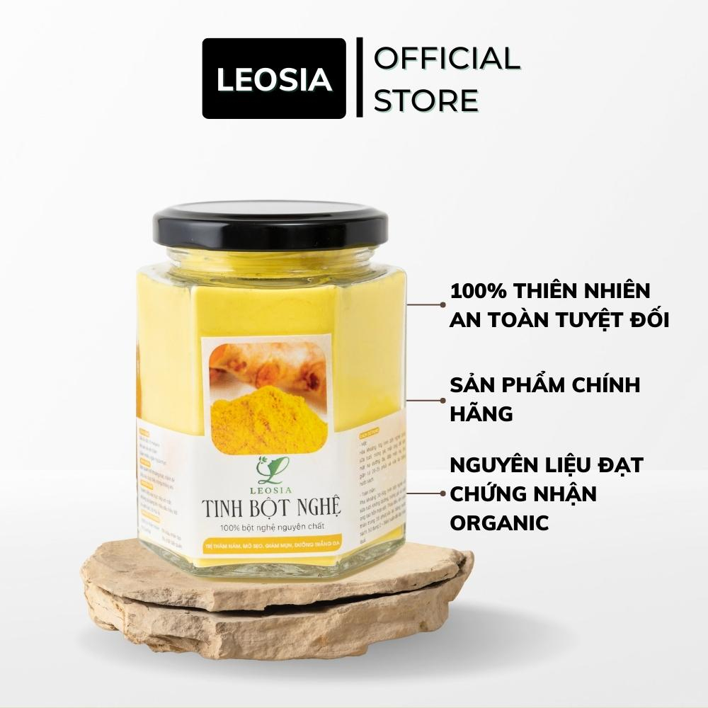 Bột Nghệ đắp mặt nạ hữu cơ Leosia nguyên chất 140G | 100% Organic