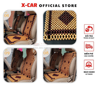 Lót ghế ô tô hạt gỗ thông đan hoa cao cấp - bọc ghế oto hạt gỗ
