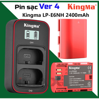 Pin Sạc Kingma Ver 3/ Ver 4/ Ver 5 for Canon LP-E6NH