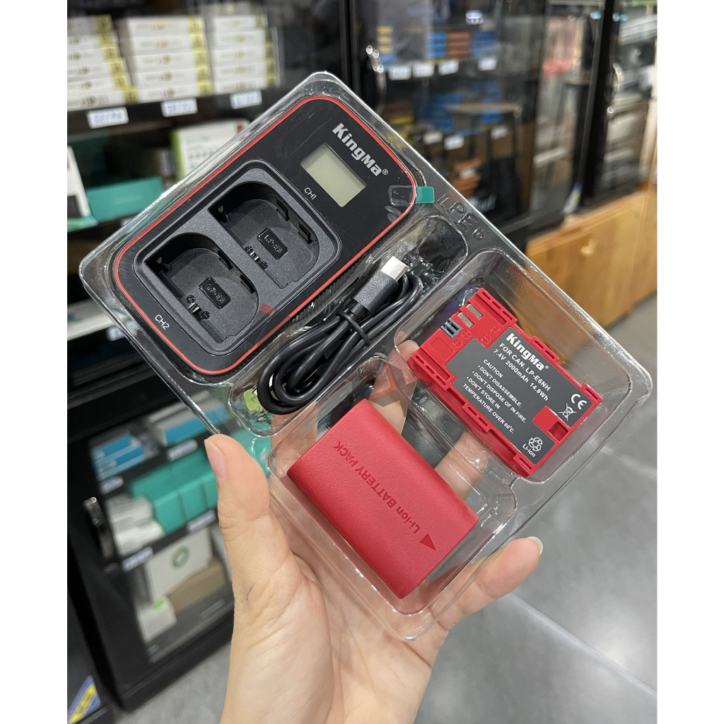 Pin Sạc Kingma Ver 3/ Ver 4/ Ver 5 for Canon LP-E6NH