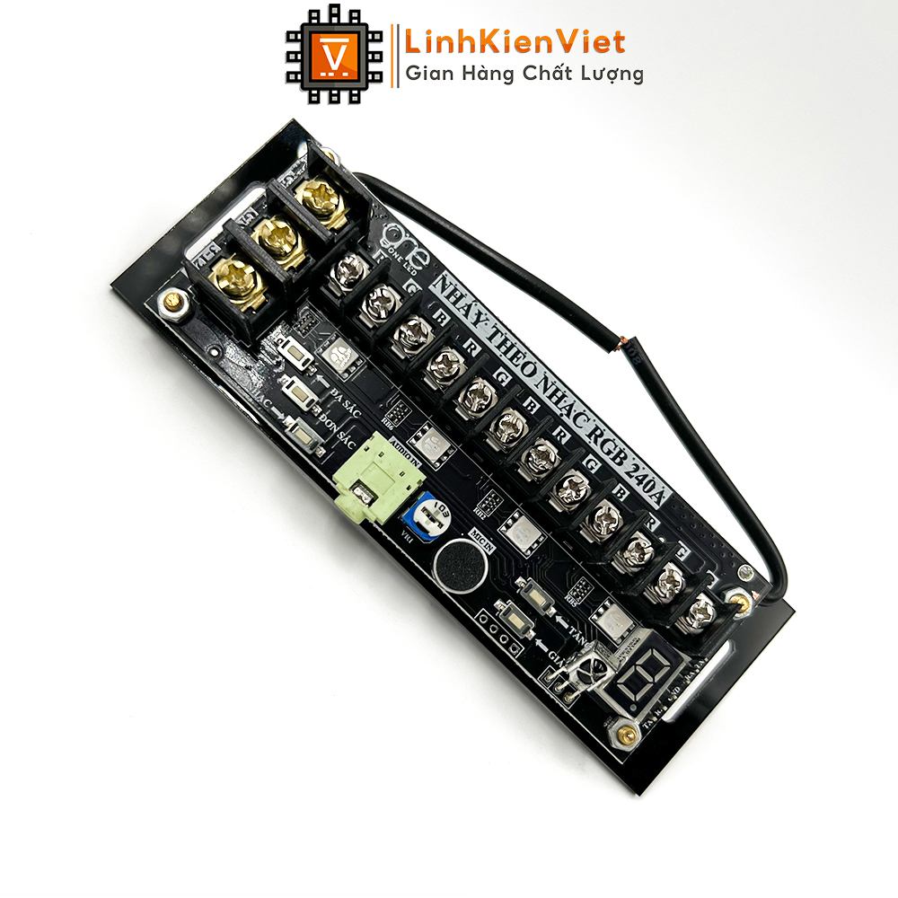 Mạch Điều Khiển LED 7 Màu RGB Nháy Theo Nhạc 240A 5-12V | Chính hãng