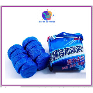 Set 10 viên thả bồn cầu không mùi, tẩy sạch mảng bám khử mùi  viên tẩy bồn cầu gói 10 cục