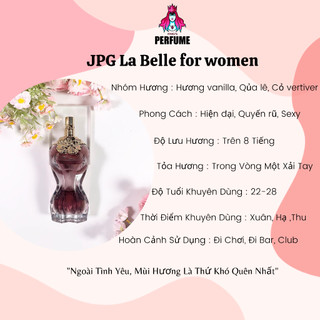 {Chính Hãng} Nước Hoa Nữ 𝗟𝗮 𝗕𝗲𝗹𝗹𝗲 𝗳𝗼𝗿 𝘄𝗼𝗺𝗲𝗻