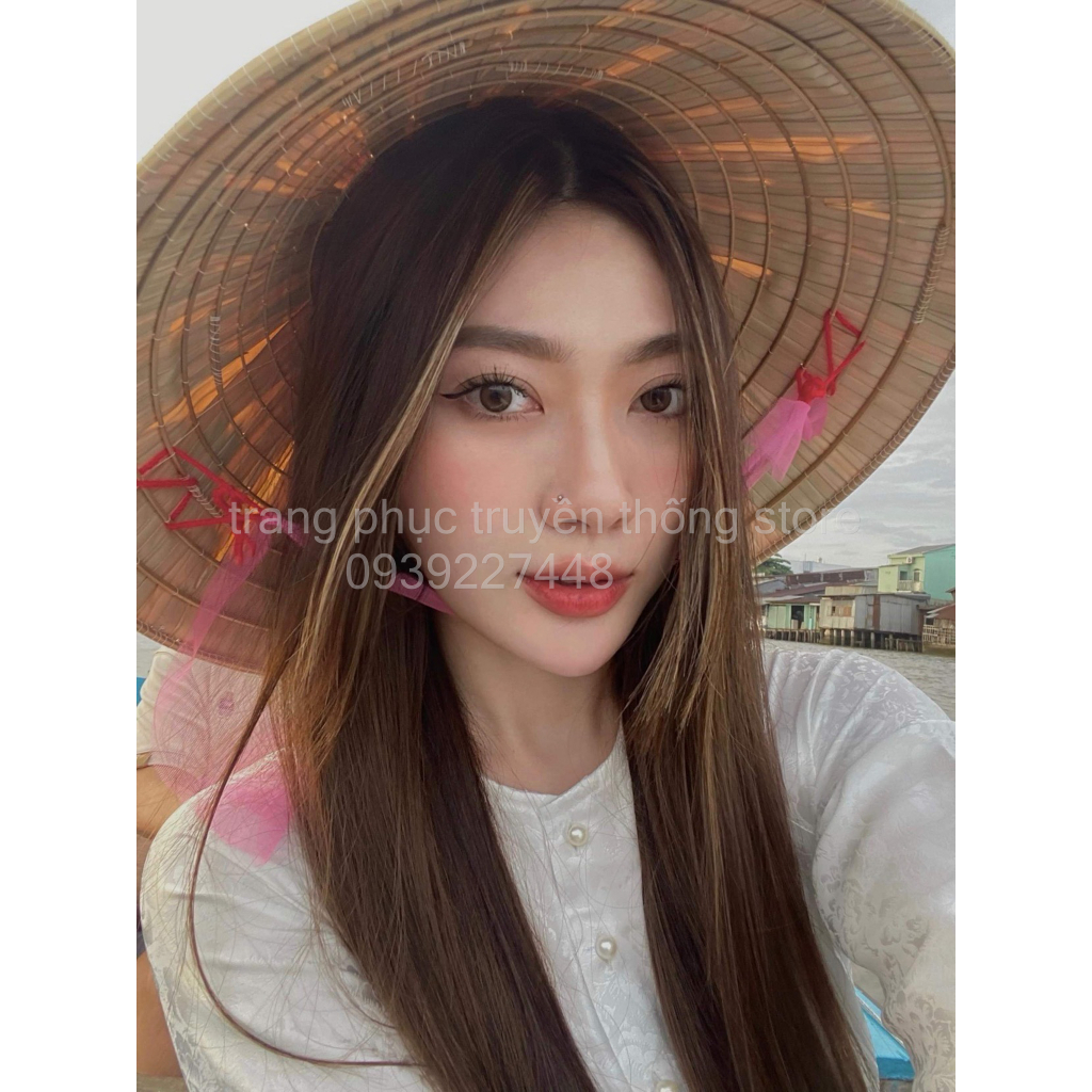 Bộ Áo Bà Ba Gấm Trắng - Có bộ bà ba Bigsize- may sỉ bà ba toàn quốc - May bộ bà ba theo yêu cầu