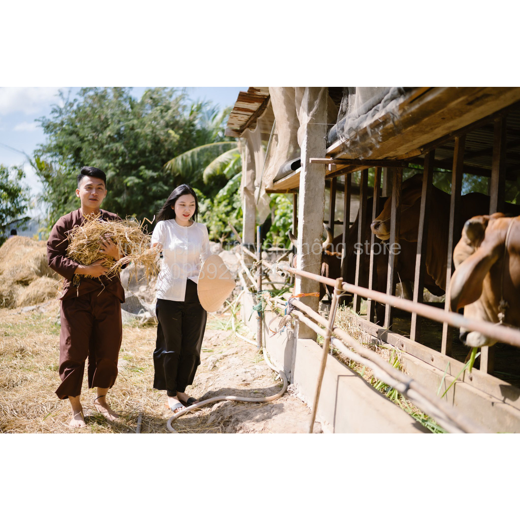 Bộ Áo Bà Ba Gấm Trắng - Có bộ bà ba Bigsize- may sỉ bà ba toàn quốc - May bộ bà ba theo yêu cầu