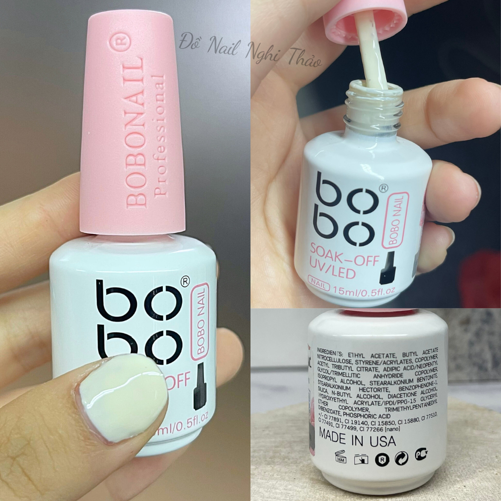 Sơn gel trắng sữa BOBO 15ml NGHI THẢO